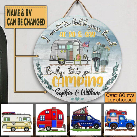 I Want To Hold Your Hand - Wooden Door Sign